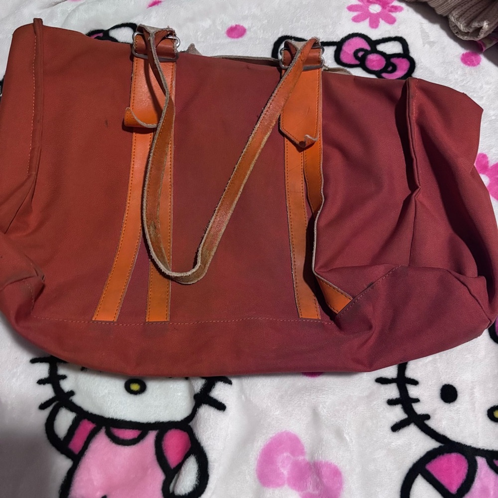 Elegant Women's Red and Orange Tote Bag